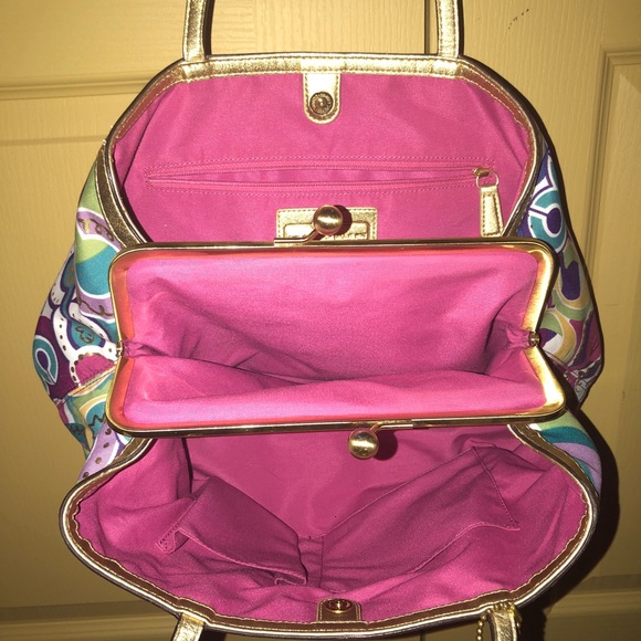 Colorful coach shouldbag - Picture 2 of 5